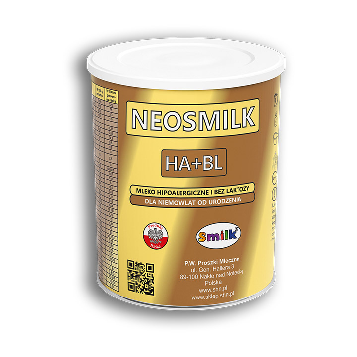 NeoSmilk HA+BL-Połączenie mleka bezlaktozowego i hipoqalergicznego